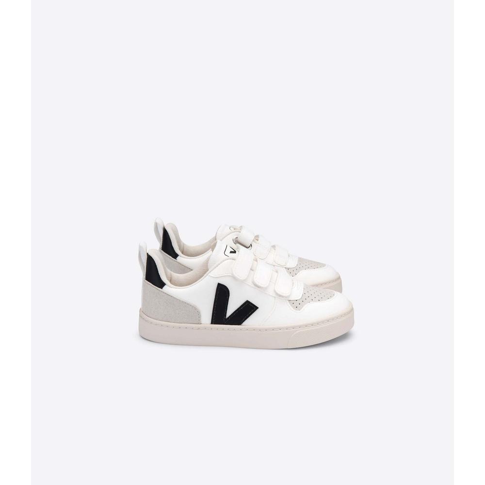 Veja V-10 CWL Kids\' Shoes White/Black | CA 773ZUT